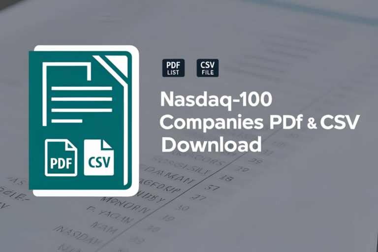 Nasdaq-100 companies list PDF